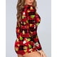 thumbnail image 1 of Mono navideño sexy para mujer, mono de manga larga, pijama, pantalones cortos elásticos, mono, traje de fiesta, 1 of 1