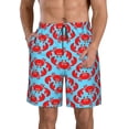 thumbnail image 1 of Fotbe Cartoon Crabs Trajes de Baño Estampados para Hombre, Shorts de Verano de Secado Rápido, Ropa de Playa, Bañadores-3X-Large, 1 of 6