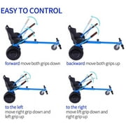 HoverTech 1 All In One Hover Cart Attachment For Hoverboard - Transform your Hoverboard into a Go Kart with Hovercart - Blue