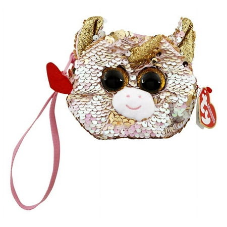 UPC: 0008421952212 | TY Fashion Flippy Sequin Wristlet – FANTASIA the Unicorn (5 inch)
