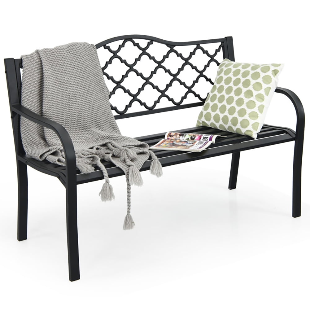 Aimee Lii 50 Inch Patio Garden Bench Loveseats, Outdoor Patio Furniture, Lawn Chairs