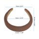 thumbnail image 3 of Ofertas Únicas 1 Pc Diadema de Twill Simple y Elegante para Mujeres y Niñas 6.50"x5.91" Marrón Oscuro, 3 of 4