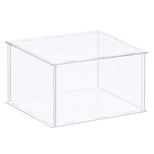 Acrylic Display Case Plastic Box Cube Storage Box Transparent Assemble