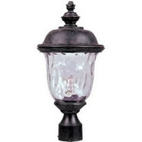 Maxim Carriage House VX One Light 19-Inch Outdoor Post Light - Oriental Bronze - 40426WGOB