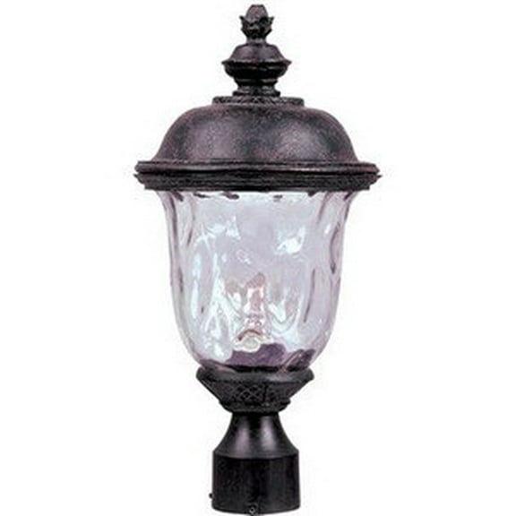 Maxim Carriage House VX One Light 19-Inch Outdoor Post Light - Oriental Bronze - 40426WGOB