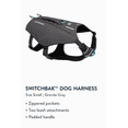 thumbnail image 5 of Ruffwear Switchbak Harness with Storage, Grey, Size S, 5 of 5