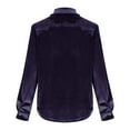 thumbnail image 7 of Long Sleeve Shirts for Women Fall Winter Velvet Button Collared Business Dressy Casual Office Work Blouse Cardigan Top, 7 of 7