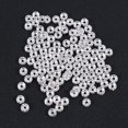 thumbnail image 3 of EASTIN 100pcs Rhinestone Rondelle Spacer Bead Plated 8mm Beads Findings for Jewelery Making DIY Art Craft (Silver), 3 of 6