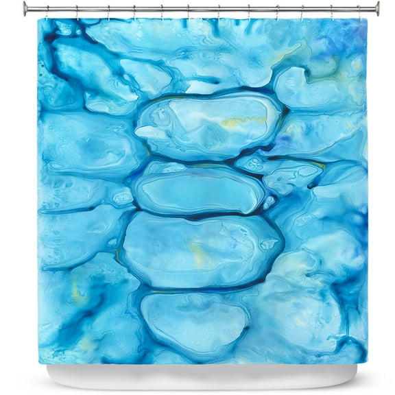 Shower Curtains 70" x 93" from DiaNoche Designs by Brazen Design Studio - Nymphaea