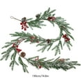 thumbnail image 3 of PALIFEUR Christmas Garland - Winter Christmas Decorations Garland, Artificial Christmas Garlands for Mantle Table Wall Fireplace Holiday Party Christmas Tree Decor, 75 inch, 3 of 8