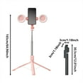 thumbnail image 3 of 6 In 1 Selfie Stick With Fill Light 6 In 1 Wireless Selfie Stick Phone Tripod & Selfie Stick Selfie Stick Fill Light Selfie Stick With Remote And Double Fill Light Fixing Clip, 3 of 7