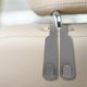 thumbnail image 5 of Gancho genérico para reposacabezas de asiento de coche, compacto, para bolsos y carteras. Gris, 5 of 7