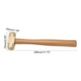 thumbnail image 2 of 1pc Wood Hammers with Brass Head for Tools Golden 298x76x30mm, 2 of 7
