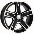 thumbnail image 3 of OE Wheels CV74 22 Inch Rims Fit Silverado 1500 Style 6x139.7 22x9 Gloss Black Machined - Hollander 5664 (Set of 4), 3 of 5