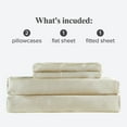thumbnail image 6 of Home Soft Things Silky Satin 4 Piece Bed Sheet Set - Champagne - Queen, 6 of 9