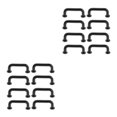 thumbnail image 4 of maskred Arch Shape Pulls for Gate Closet 4Pcs Modern and Functional Black Small 8 Pcs 2Set, 4 of 6