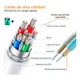 thumbnail image 5 of Cable Tipo C A Tipo C 2 Metros Carga Rápida 2.4a U-volt, 5 of 5