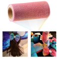 thumbnail image 6 of 6 Inch x 11 Yard Rainbow Glitter Tulle Rolls, Sparkling Tulle Ribbon Tulle Fabric Spool for Table Runner Chair Sash Bow Pet Tutu, 6 of 6