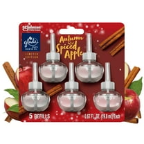 Glade PlugIns Scented Oil, Stocking Stuffers, Autumn Spiced Apple, Fragrance Infused with Essential Oils, 0.67 oz, 5 Count