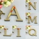 thumbnail image 1 of Fiudx Adhesivo de Pared Acrílico para Espejo, 26 Letras Del Alfabeto, Diseño Reflectante Dorado, Decoración para El Hogar y La Oficina, Arte de Pared Versátil, Fácil de Despegar y Pegar, Tamaño de 10, 1 of 3