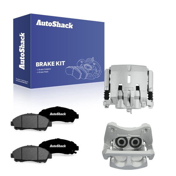 AutoShack Front Brake Calipers & Premium Ceramic Brake Pads for Chevrolet, GMC & Buick, Traverse 2018-2020 Acadia 2017-2020 Blazer 2019-2020 Enclave 2018-2019, 4WD FWD AWD L4 2.0L 2.5L V6 3.6L