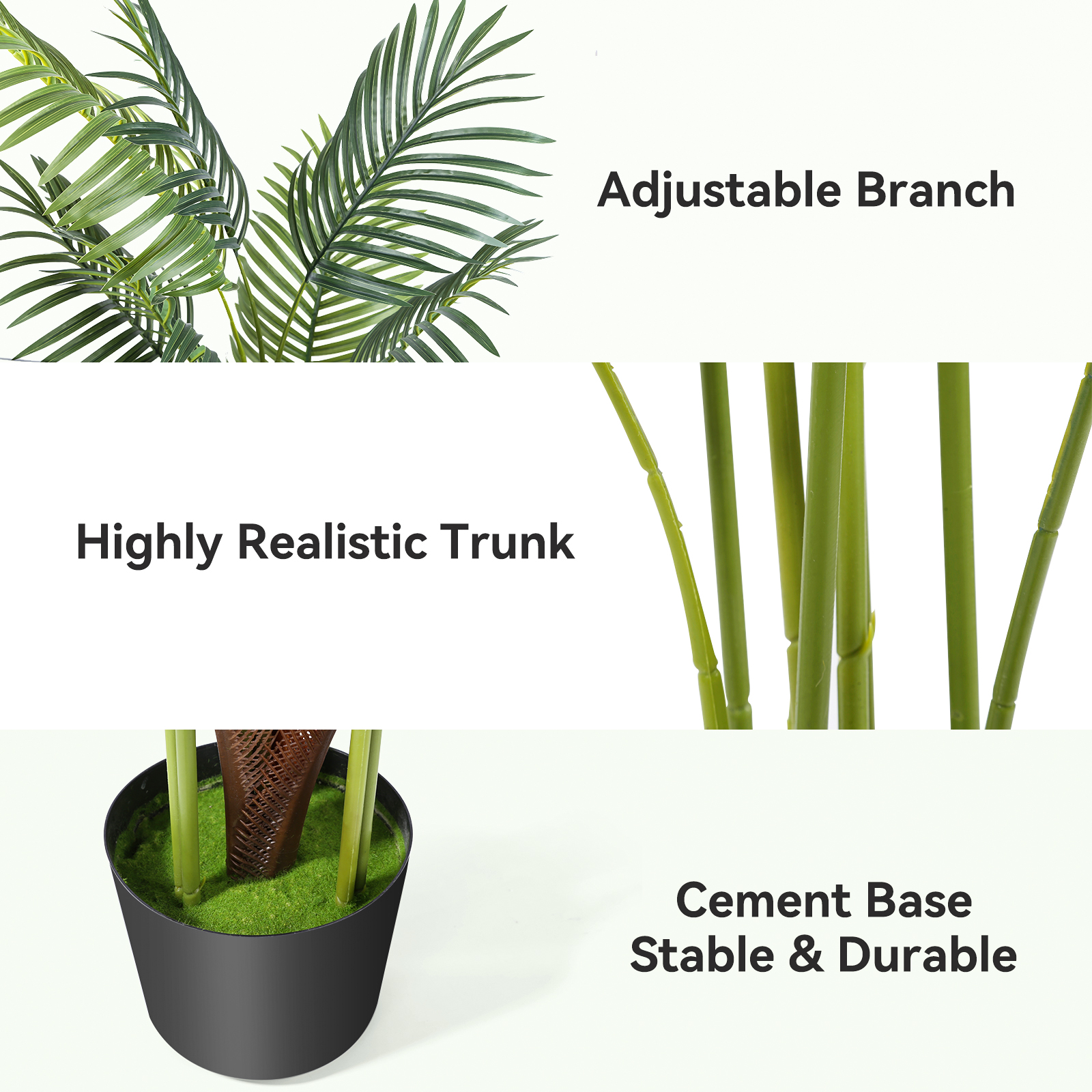 Artificial Plant Fake Tropical Tree for Indoor Outdoor Perfect Faux Plants for Home Garden Office Store