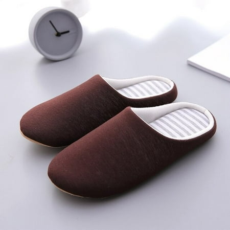 

PIKADINGNIS Japanese Style Slippers For Women Men House Soft Home Cotton Slipper Winter Indoor Light Comfort Floor Shoes Men Silence Slides