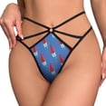 thumbnail image 2 of Fun Rocket Pop Popsicle Pattern Open Type Women's Panties Crotch Opening G-strings Thongs Lingeries Underwear, 2 of 7