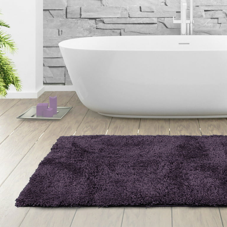 2PCS Bath Rug Set - Soft Absorbent Shaggy Bathroom Rugs Bathroom