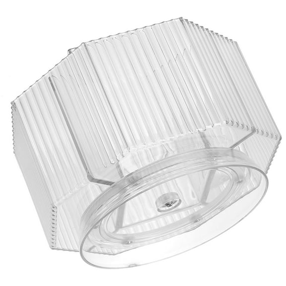 HOMEMAXS 1Pack Round Base Multi Grid Design Acrylic Pen Holder for Desk Organization 14 5X14 5X12in