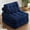 Blue, variant on EJC Plus Foldable Futon Sofa Bed with Armrest & Pillow - Convertible Floor Couch for Small Spaces, Perfect for Adults & Families, Black