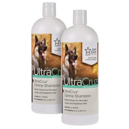 UltraCruz Canine Dog Shampoo Bundle, 2 x 32 oz Each