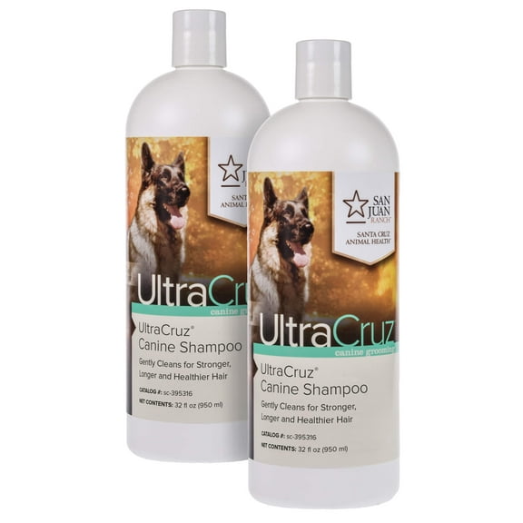 UltraCruz Canine Dog Shampoo Bundle, 2 x 32 oz Each
