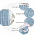thumbnail image 6 of Shower Curtain Bathroom Set Abstract Branches Sky Blue Waterproof Fabric Shower Curtains with Grommets&Hooks, Modern Minimalist Art Privacy Bath Curtain for Bathtub 60x72in, 6 of 9