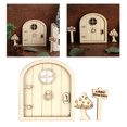 thumbnail image 3 of Juego de puerta de hadas de madera DIY 3D con Felpudo de ventana, regalo de cumpleaños ños, fácil de instalar - B Sunnimix Puerta de elfo de hadas, 3 of 8
