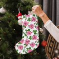thumbnail image 5 of Fuzoiu Rose Flowers Print 18 inches Christmas Stockings, Personalized Christmas Stockings,for Family Decorations Hanging Ornament for Xmas Holiday Party, 5 of 7