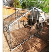 Chicken Coop Outlet Deluxe Large Metal 7x10 ft Chicken Coop Backyard Hen House Cage Run Outdoor Cage