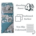 thumbnail image 3 of BEACHCOMBER Seashells Countertop Dish Drying Mat, Machine Washable by Kay Dee, 3 of 5