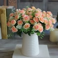 thumbnail image 6 of SPRING PARK 1 Bouquet 15 Heads Artificial Flowers White Silk Fake Wedding Wall Indoor Home DIY Decor, 6 of 7