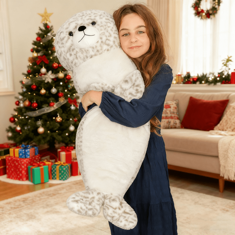 Morismos 39" Giant Seal Plush Body Pillow photo 7