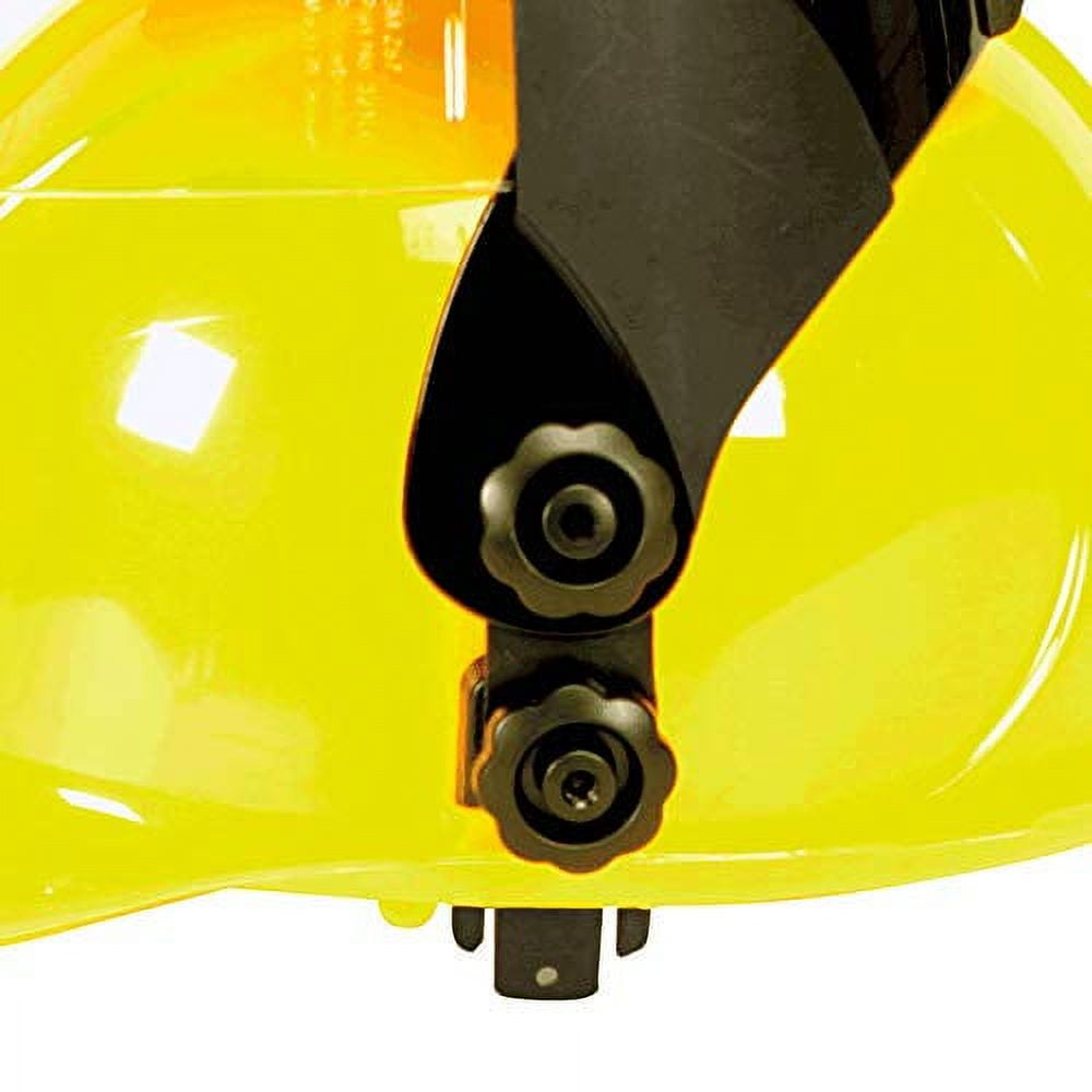 Sellstrom Face Shield - DP4 Series - 9" x 12.125" x 0.060" Window - Clear AF - Universal Hard Hat Slot Adaptor Headgear - with Chin Guard