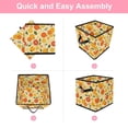 thumbnail image 6 of RATGDN Collapsible Fabric Cube Storage Bin with Double Handles for Living Room Bedroom Office Black - Orange Juice Fruit, 6 of 7