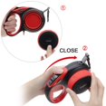 thumbnail image 3 of Juego de correas DOGNESS Smart retráctiles rojas de 4 m con luz LED y altavoz, 3 of 6