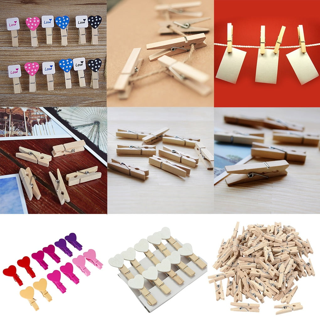 Clips De Clavijas Artanal De Madera Natural Al Por Mayor Para