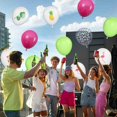 thumbnail image 4 of Globos FEYG Tropicales 30 cm Rosa, Verde y Blanco Estampados, 4 of 5