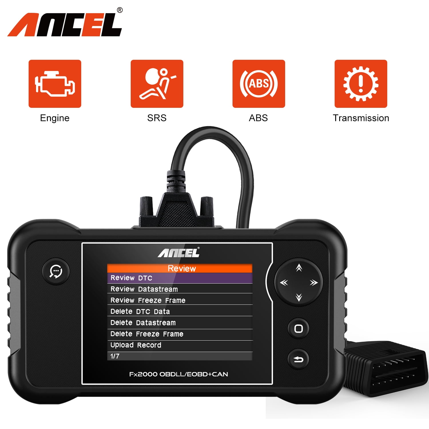 ANCEL FX2000 Scanner OBD2 Diagnostic Tool Car ABS SRS Transmission Engine Check 