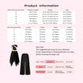 thumbnail image 7 of Hansber Kids Girls Praise Dance Outfit Sleeveless Worship Dance Dress with Celebration of Spirit Palazzo Pants Black 10, 7 of 7