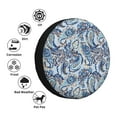 thumbnail image 3 of Bingfone Paisley Floral Branches Spare Tire Cover Weatherproof Universal Wheel Protectors for RV Camper Travel Trailer SUV Truck-16 inch, 3 of 8