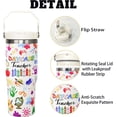thumbnail image 4 of Daycare Teacher Gifts 30 Oz Insulated Tumbler Cup - Stainless Steel Travel Mug with Straw & Handle for Teachers, Women & Men, 4 of 6