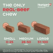 Heartgard Plus Chew for Dogs, 51-100 lbs, (Brown Box)